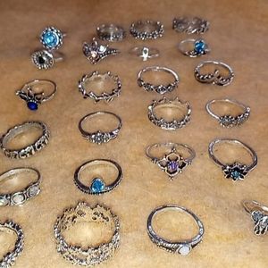 Women's Silver Stainless Steel Fashion Costume Rings / Buy one get 4 FREE!!!